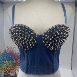 New Design Summer Nightclub Style Rivet Bra Private Label Bra Top